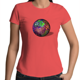 Zoa Globe - Womens Crew T-Shirt (free shipping)