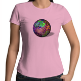 Zoa Globe - Womens Crew T-Shirt (free shipping)
