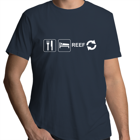 Eat sleep reef repeat Mens T-Shirt (free shipping)