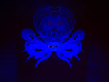 Baby octopus 3. Photo on canvas with fluorescent highlights