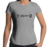 Eat Sleep Reef Repeat- Womens Crew T-Shirt (free shipping)