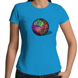 Zoa Globe - Womens Crew T-Shirt (free shipping)