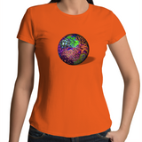 Zoa Globe - Womens Crew T-Shirt (free shipping)