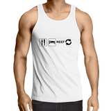 Eat Sleep Reef Repeat- Mens Singlet (free shipping)