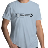 Eat sleep reef repeat Mens T-Shirt (free shipping)
