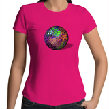 Zoa Globe - Womens Crew T-Shirt (free shipping)