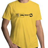 Eat sleep reef repeat Mens T-Shirt (free shipping)
