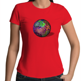 Zoa Globe - Womens Crew T-Shirt (free shipping)